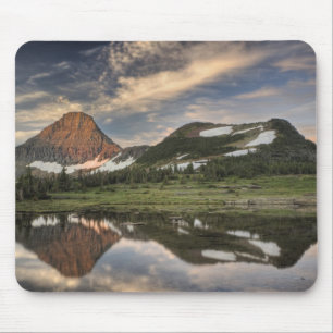 Tapis De Souris Sunrise et réflexion, Parc national des Glaciers,