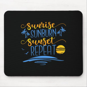 Tapis De Souris Sunrise Sunburn Sunset Répétition