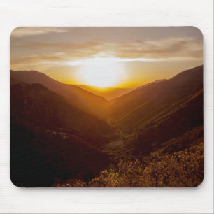 Tapis De Souris Sunset Over Mountains