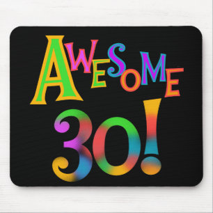 Tapis De Souris Super 30 T-shirts et cadeaux d'anniversaire