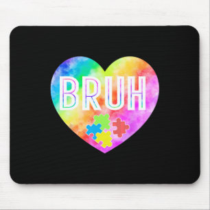 Tapis De Souris Super Bruh Sensibilisation sur l'autisme Puzzle Pi