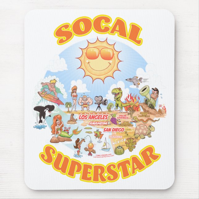 Tapis De Souris Superstar de SoCal (Devant)