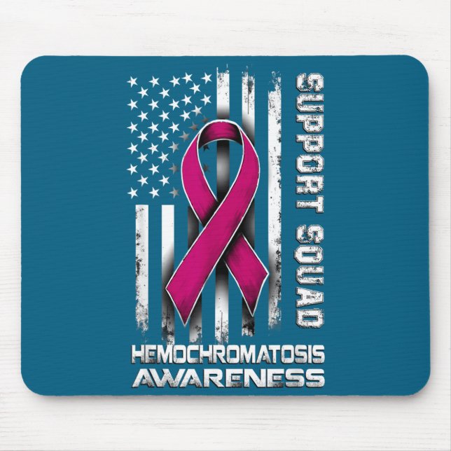 Tapis De Souris Support Squad Hemochromatosis Awareness Joke (Devant)