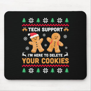 Tapis De Souris Support Technique De Noël Ici Pour Supprimer Cooki