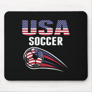 Tapis De Souris Supporteur fière de l'équipe de soccer d'Amérique 