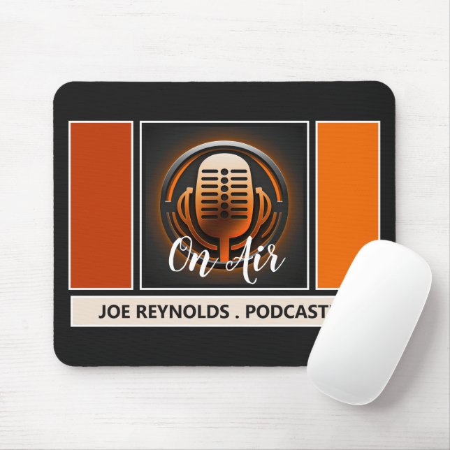 Tapis De Souris Sur Air Podcaster, Retro Podcast (Avec souris)