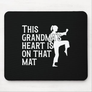 Tapis De Souris Sur Ce Mat Karate Grandma Fière Karate Grandmothe