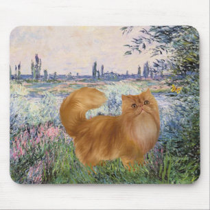Tapis De Souris Sur la Seine - Chat perse rouge