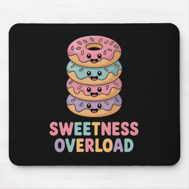 Tapis De Souris Surcharge de sucrerie | Enfants Donut (Devant)