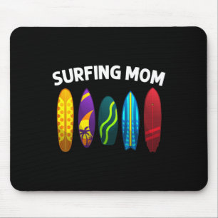 Tapis De Souris Surf cool pour maman Mama surfeuse Planche de surf