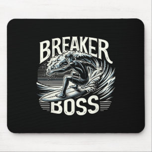 Tapis De Souris Surf des grosses vagues surfeur vague de plage Bri