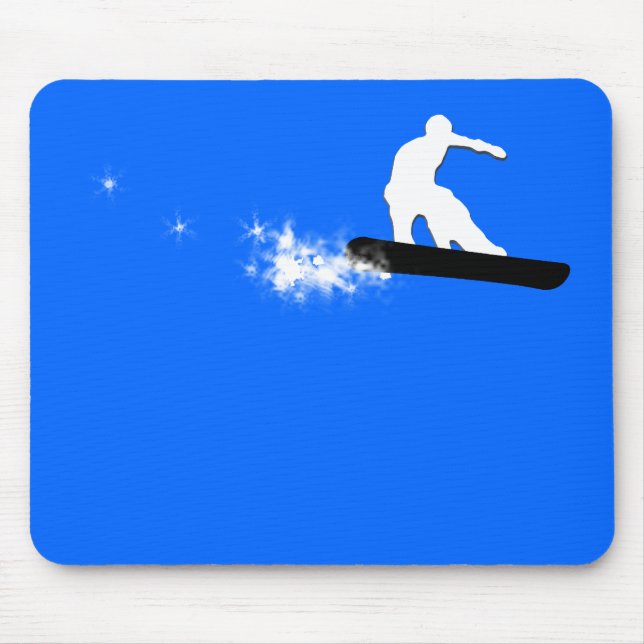 Tapis De Souris surf des neiges. simple (Devant)