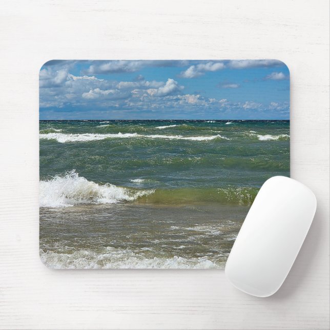 Tapis De Souris Surf du lac Michigan (Avec souris)