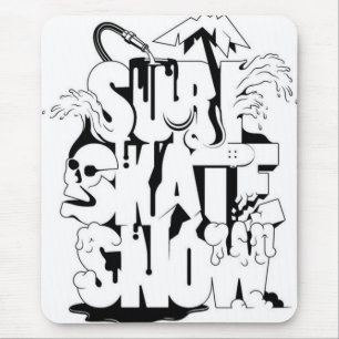 Tapis De Souris Surf Patinage Snow mousepad
