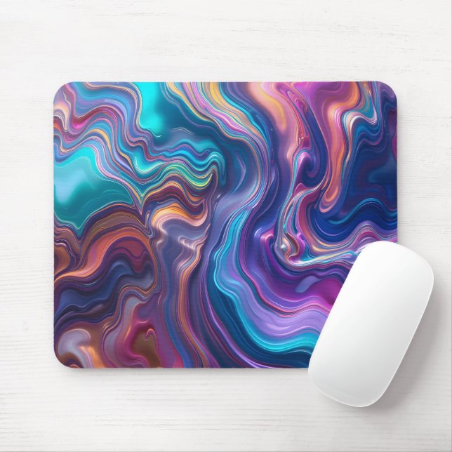 Tapis De Souris Surface de bulle Iridescente (Avec souris)