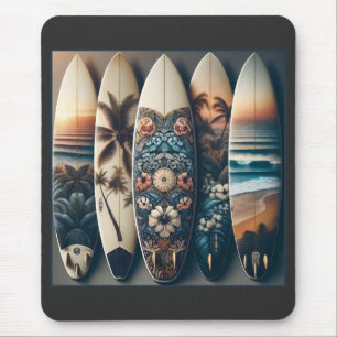 Tapis De Souris Surfboards peints hawaïens