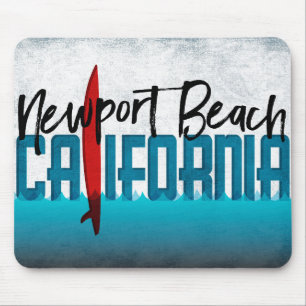 Tapis De Souris Surfer de planche de surf de la Californie de
