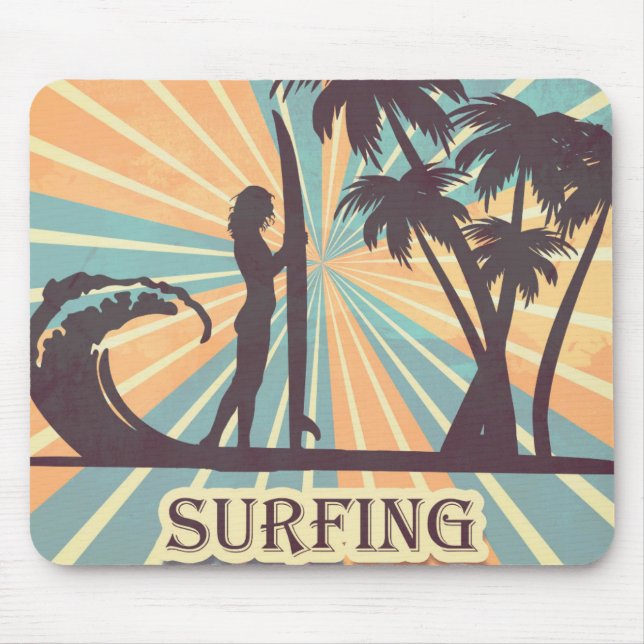 Tapis De Souris Surfer Girl (Devant)