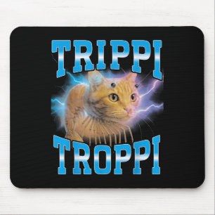 Tapis De Souris Surreal Italian Brainrot meme Trippi Troppi Cat Fu