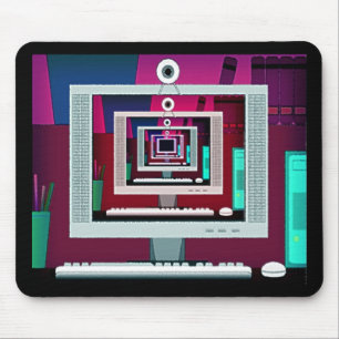 Tapis De Souris Surveiller les réflexions Mousepad