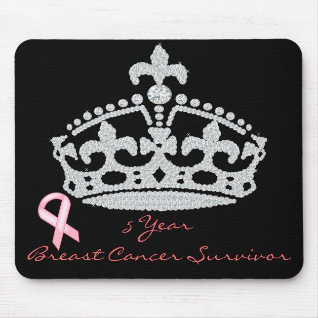 Tapis De Souris Survivant du cancer du sein - Diamond Princess Cro (Devant)