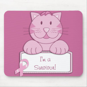 Tapis De Souris Survivant rose de ruban de KRW