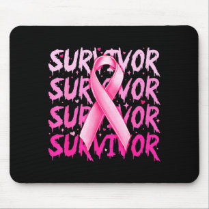 Tapis De Souris Survivante du cancer du sein Ruban Nk Sensibilisat