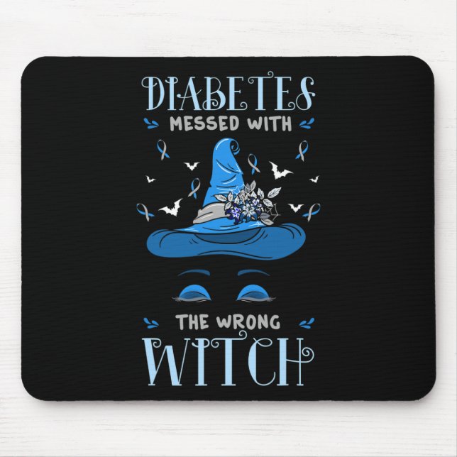 Tapis De Souris Survivants du diabète Patient diabétique Halloween (Devant)