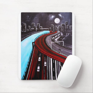 Tapis De Souris Suspendu au-dessus du Blue Painting d'Alfred Fox