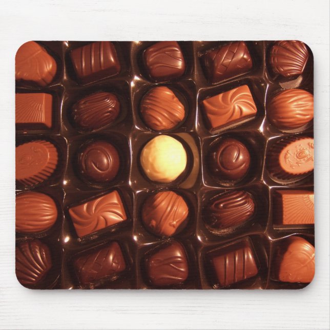 Tapis De Souris Sweet Delights Chocolate Pattern Mouse Pad (Devant)
