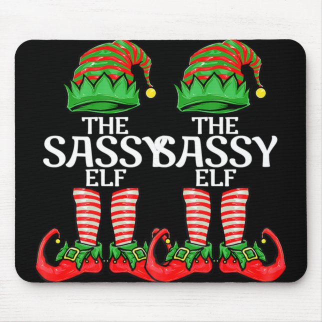 Tapis De Souris Sy Elf Christmas Family Matching Group T Shirt  (Devant)