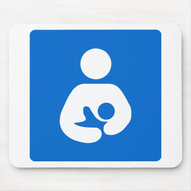 Tapis De Souris Symbole allaitant international (Devant)