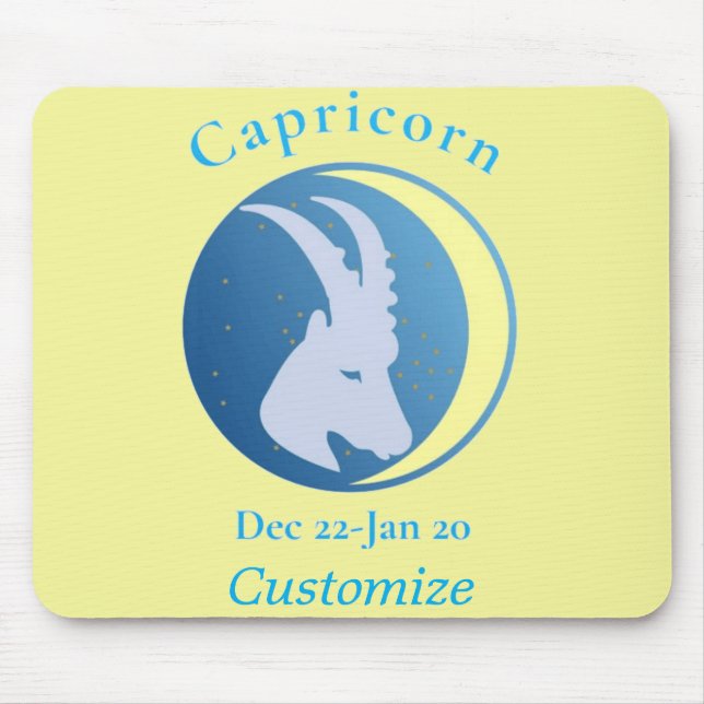 Tapis De Souris Symbole Capricorne Thunder_Cove (Devant)