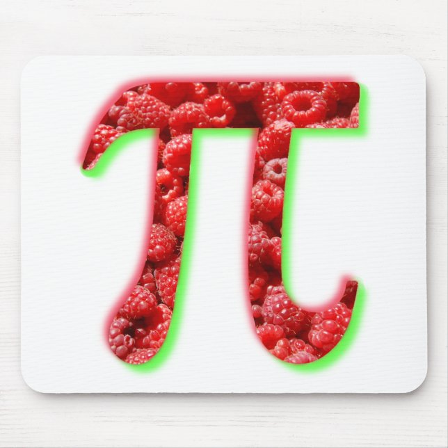 Tapis De Souris Symbole de framboise et de pi (Devant)