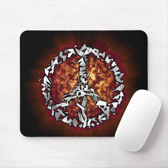 TAPIS DE SOURIS SYMBOLE DE LA PAIX (Avec souris)