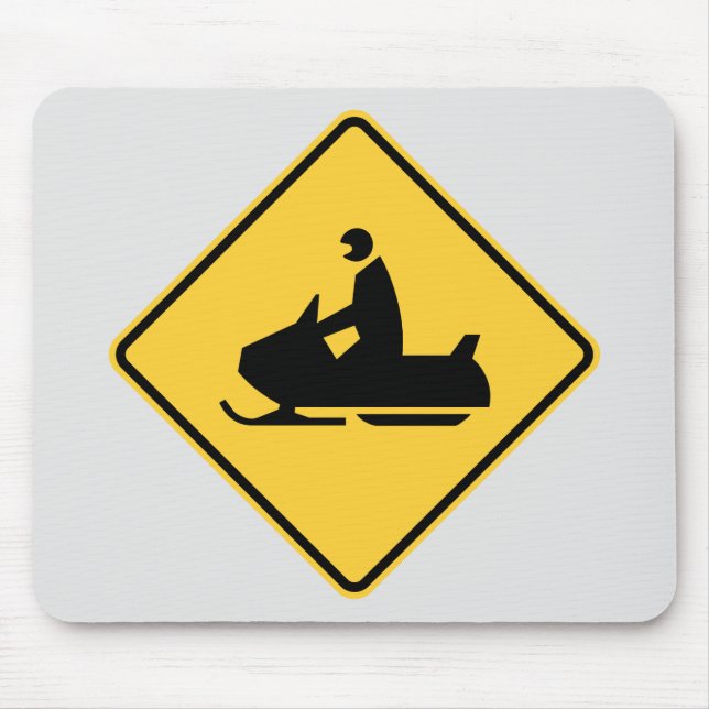 Tapis De Souris Symbole de motoneige (Devant)