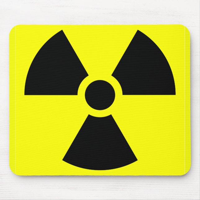 Tapis De Souris Symbole de rayonnement Mousepad (Devant)