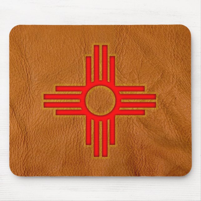 Tapis De Souris Symbole du Nouveau Mexique Zia Sun (Devant)