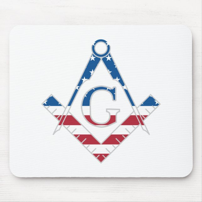 Tapis De Souris Symbole freemasonic USA (Devant)