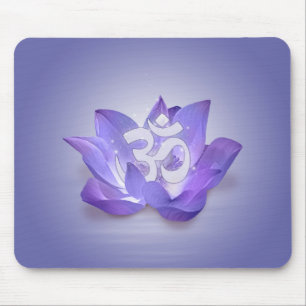 Tapis De Souris Symbole Lotus et OM