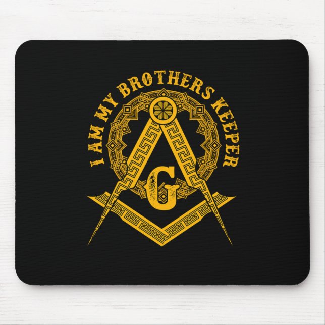 Tapis De Souris Symbole maçonnique Brothers Keeper Illuminati Cons (Devant)