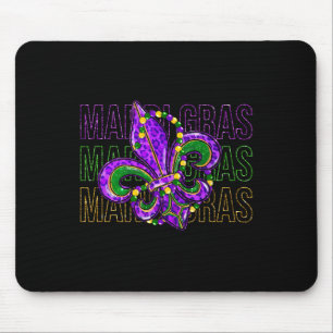 Tapis De Souris Symbole Mardi Gras Fleur De Lis Carnaval Louisiane