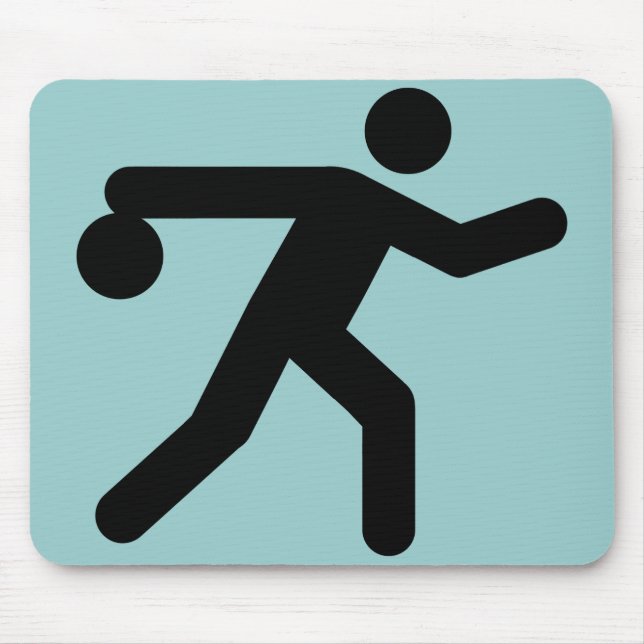 Tapis De Souris Symbole Mousepad de bowling (Devant)