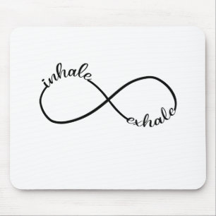 Tapis De Souris SYMBOLE SYMBOLE T-shirt Yogi Inhale Exhale Infinit