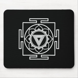 Tapis De Souris Symbole Yantra Kali hindouisme Yoga Art oriental