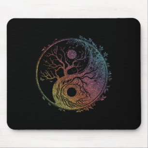 Tapis De Souris Symbole Yin Yang, Arbre de Vie, Tai Chi, Qigong, Y