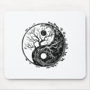 Tapis De Souris Symbole Yin Yang, Arbre de Vie, Tai Chi, Qigong, Y