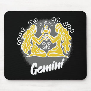 Tapis De Souris Symbole Zodiac Gemini