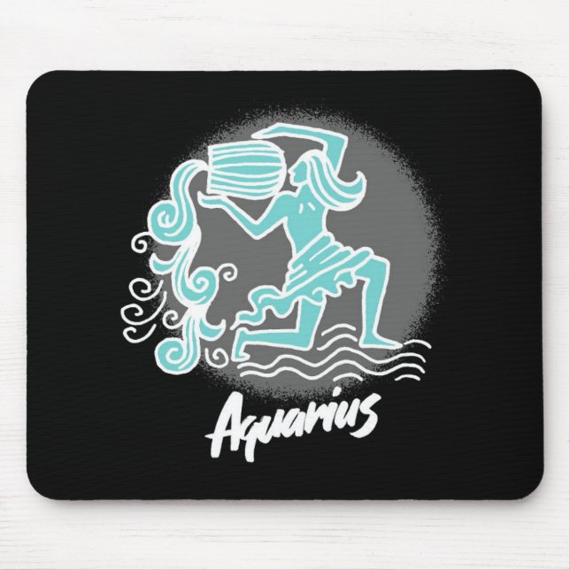 Tapis De Souris Symbole Zodiaque Aquarius (Devant)