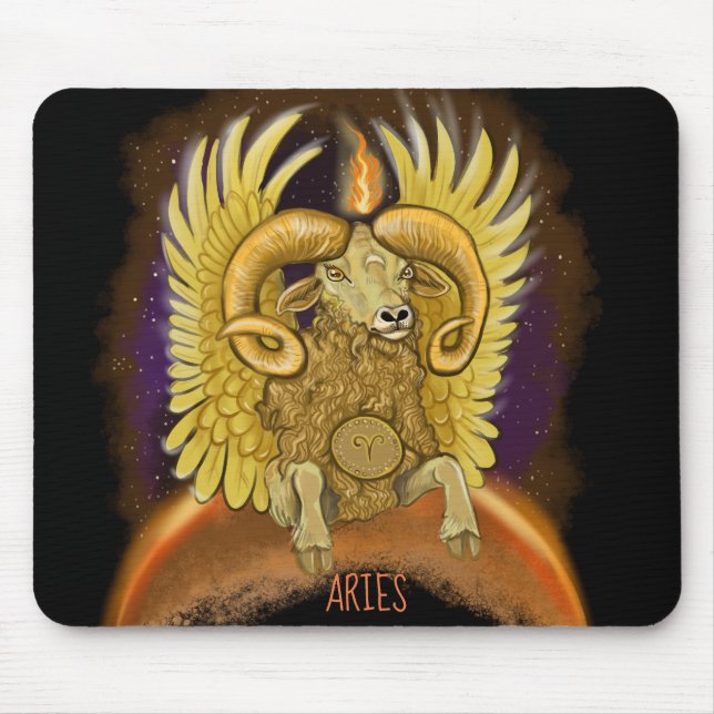Tapis De Souris SYMBOLE Zodiaque Aries (Devant)